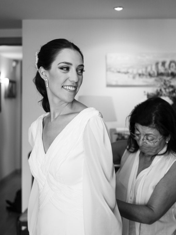 Maquillaje y peinado de la novia
